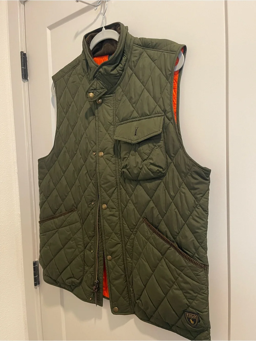 Polo by Ralph Lauren Olive Quilted Utility Vest